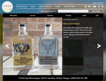 Tablet Screenshot of creamwine.com